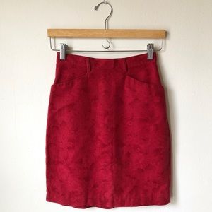 Red Gap floral pencil skirt